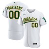 Oakland Athletics Home Authentic Custom Jersey White Custom Jerseys Mlb - Robokeg