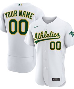Oakland Athletics Home Authentic Custom Jersey White Custom Jerseys Mlb - Robokeg