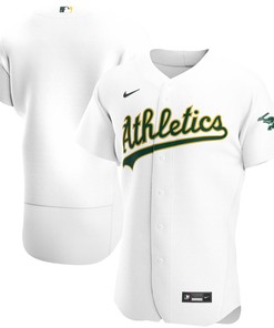 Oakland Athletics Home Authentic Team Jersey White Mlb - Robokeg