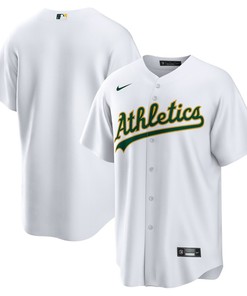 Oakland Athletics Home Blank Men Jersey - White - Robokeg
