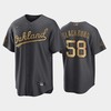 Oakland Athletics Paul Blackburn 58 2022-23 All-Star Game AL Charcoal Jersey - Robokeg