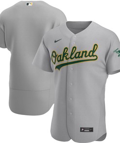 Oakland Athletics Road Authentic Team Jersey Gray Mlb - Robokeg