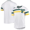 Oakland Athletics Stitches Cooperstown Collection V-neck Jersey - White Mlb - Robokeg