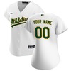 Oakland Athletics Womens Home Replica Custom Jersey - White Custom Jerseys Mlb - Robokeg