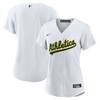 Oakland Athletics Womens Home Replica Team Jersey - White Mlb - Robokeg