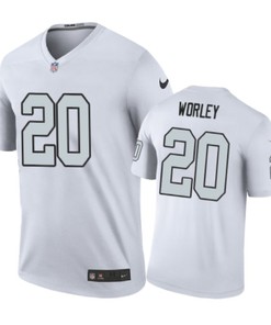 Oakland Raiders #20 Daryl Worley Nike Color Rush White Jersey - Robokeg