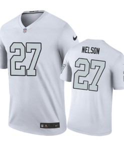 Oakland Raiders #27 Reggie Nelson Nike Color Rush White Jersey - Robokeg