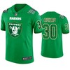 Oakland Raiders #30 Jalen Richard Jersey St. Patricks Day Kelly Green Lucky - Men - Robokeg