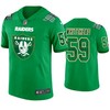 Oakland Raiders #59 Tahir Whitehead Jersey St. Patricks Day Kelly Green Lucky - Men - Robokeg