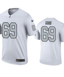 Oakland Raiders #69 Denzelle Good White Color Rush Legend Jersey - Men - Robokeg