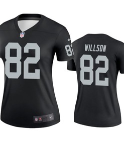 Oakland Raiders #82 Luke Willson Black Legend Jersey - Robokeg