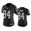 Oakland Raiders #84 Antonio Brown Black Vapor Untouchable Limited Jersey - Womens - Robokeg