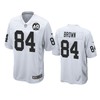 Oakland Raiders Antonio Brown White 60th Anniversary Game Jersey - Robokeg