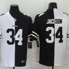 Oakland Raiders Bo Jackson #34 Nfl 2020 Black And White Jersey - Robokeg