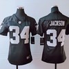 Oakland Raiders Bo Jackson #34 Nfl 2020 Black Womens Jersey - Robokeg