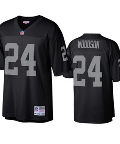 Oakland Raiders Charles Woodson Black Legacy Replica Jersey - Robokeg