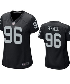 Oakland Raiders Clelin Ferrell 2019 Nfl Draft Black Game Womens Jersey - Robokeg