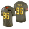 Oakland Raiders Clelin Ferrell 2019 Salute To Service Nfl 100 Mens Jersey Metallic - Robokeg