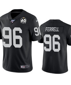 Oakland Raiders Clelin Ferrell Black 60th Anniversary Vapor Limited Jersey - Robokeg