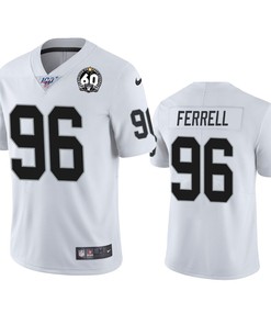 Oakland Raiders Clelin Ferrell White 60th Anniversary Vapor Limited Jersey - Robokeg