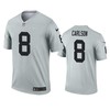 Oakland Raiders Daniel Carlson Silver Inverted Legend Jersey - Robokeg