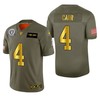 Oakland Raiders Derek Carr 2019 Salute To Service Nfl 100 Mens Jersey Metallic - Robokeg