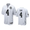 Oakland Raiders Derek Carr White 60th Anniversary Game Jersey - Robokeg