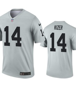 Oakland Raiders Deshone Kizer Silver Inverted Legend Jersey - Robokeg