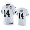Oakland Raiders Deshone Kizer White 60th Anniversary Vapor Limitd Jersey - Robokeg