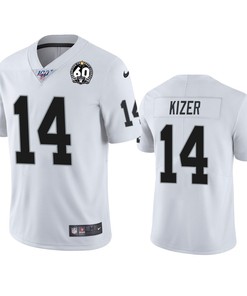 Oakland Raiders Deshone Kizer White 60th Anniversary Vapor Limitd Jersey - Robokeg