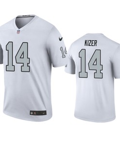 Oakland Raiders Deshone Kizer White Color Rush Legend Jersey - Robokeg