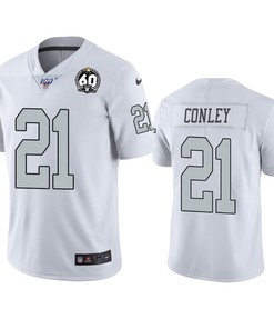 Oakland Raiders Gareon Conley White 60th Anniversary Color Rush Jersey - Robokeg