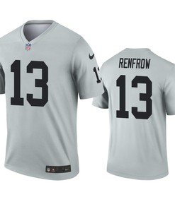 Oakland Raiders Hunter Renfrow Silver Inverted Legend Jersey - Robokeg