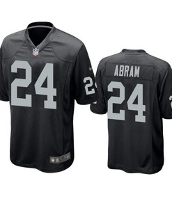 Oakland Raiders Johnathan Abram 2019 Nfl Draft Black Game Jersey - Robokeg