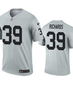 Oakland Raiders Jordan Richards Silver Inverted Legend Jersey - Robokeg