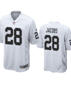 Oakland Raiders Josh Jacobs 2019 Nfl Draft White Game Jersey - Robokeg