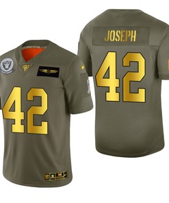 Oakland Raiders Karl Joseph 2019 Salute To Service Nfl 100 Mens Jersey Metallic - Robokeg