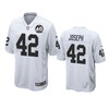 Oakland Raiders Karl Joseph White 60th Anniversary Game Jersey - Robokeg