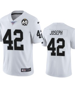Oakland Raiders Karl Joseph White 60th Anniversary Vapor Limited Jersey - Robokeg