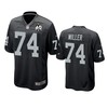 Oakland Raiders Kolton Miller Black 60th Anniversary Game Jersey - Robokeg
