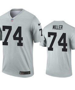 Oakland Raiders Kolton Miller Silver Inverted Legend Jersey - Robokeg