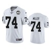 Oakland Raiders Kolton Miller White 60th Anniversary Vapor Limited Jersey - Robokeg