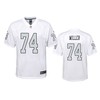 Oakland Raiders Kolton Miller White Color Rush Game Jersey - Robokeg