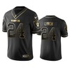 Oakland Raiders Marshawn Lynch Black Golden Edition 2019 Vapor Untouchable Limited Jersey - Mens - Robokeg