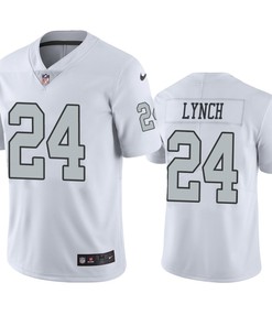 Oakland Raiders Marshawn Lynch White Nike Color Rush Limited Jersey - Robokeg
