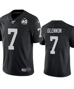 Oakland Raiders Mike Glennon Black 60th Anniversary Vapor Limited Jersey - Robokeg