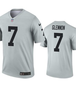 Oakland Raiders Mike Glennon Silver Inverted Legend Jersey - Robokeg