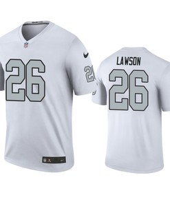 Oakland Raiders Nevin Lawson White Color Rush Legend Jersey - Robokeg