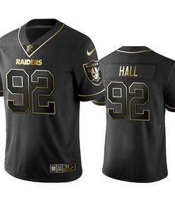 Oakland Raiders P.j. Hall Black Golden Edition 2019 Vapor Untouchable Limited Jersey - Mens - Robokeg