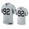 Oakland Raiders P.j. Hall Silver Inverted Legend Jersey - Robokeg